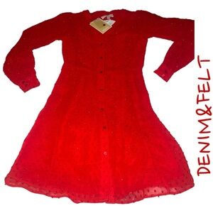 Michael Kors Women’s Red Kate Sequin Flowy Mini Dress | NEW/NWT!!♥️♥️♥️💃💃💃